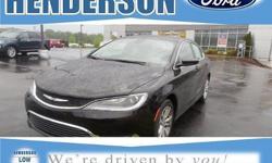 To learn more about the vehicle, please follow this link:
http://used-auto-4-sale.com/108308802.html
CLEAN CARFAX and ONE OWNER. 4D Sedan and Black w/Premium Cloth Bucket Seats. Looks and drives like new.This wonderful 2015 Chrysler 200 is the car that