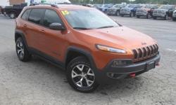 To learn more about the vehicle, please follow this link:
http://used-auto-4-sale.com/108762241.html
***CLEAN VEHICLE HISTORY REPORT***, ***ONE OWNER***, and ***PRICE REDUCED***. Cherokee Trailhawk, 3.2L V6, 9-Speed 948TE Automatic, 4WD, Orange, ABS