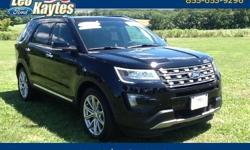 To learn more about the vehicle, please follow this link:
http://used-auto-4-sale.com/108699703.html
Ford Certified! 2016 Ford Explorer Limited in Shadow Black, Bluetooth for Phone and Audio Streaming, Rearview Camera, Dual Panel Moonroof, Navigation,