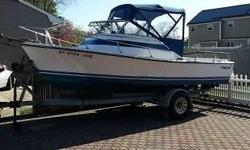 - Very well maintained and ready to go! - Ford 302, MSD Electronic Ignition, Fresh water cooled. - Canvas 3 years old. - 2 X 30 Gallon Gas Tanks 3 years old. - Furuno depth finder and Garmin GPS - Trailer Call Joe between 8:00AM - 8:30PM Eastern