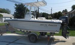 Call Boat Owner Shawn 631-972-8660. Basic Decription: 2008 left over purchased new in 2010 used one season. 108 hours on boat and 150 HP 2 stroke Yamaha. 2010 tidewater trailer, T-top,Leanpost,Livewell,SS prop,saltwater washdown,Hydraulic steering,Toilet