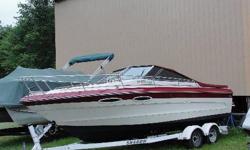 Please contact the owner directly @ 315-768-4406 or [email removed]...1987 Searay Mercruiser 23 ft with trailer $8200.00 239CC, 260 HP Low miles Bimini top included Many new parts 2 Owners