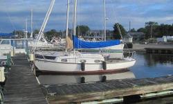 For more details visit: http://www.BoatsFSBO.com/97570 Please contact boat owner Ed at 917-734-3953. Cape Dory 25 Sailboat includes full baton roller furling main sail with lazy jacks and boom vang, 135% roller furling jib, whisker pole, anchor, sea