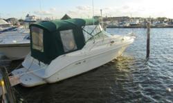 BOAT OWNER'S NOTES for 1997 Sea Ray Sundancer 250 in EXCELLENT condition, call boat owner Frank @ 203-550-7965.
OVERVIEW: VERY CLEAN cruiser with the following options: Bimini covers with FULL Camper package, Battery charger, Depth Sounder, Clarion Stereo