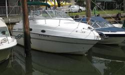 Please contact boat owner Matthew at 516-978-4859. 1999 Four Winns 258 Vista, 5.7 Liter Volvo Penta, stainless steel duo props, windless, AC, recently new water heater, new batteries, full Bimini/camper back enclosure, mooring cover (3yrs old), upgraded