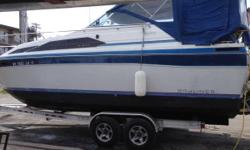 Please call owner Craig at 315-397-2829
or 315-778-4170. Boat is in Alexandria Bay, New York.
For sale a 1987 Bayliner Cierra 2750,the boat runs and drives as it should,it was just serviced and is in the water. It has a new charger,bathroom