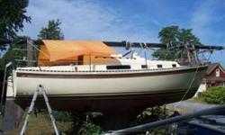 Call Boat Owner Bill 613-498-9915 416-844-2904. Collectble, This is a great sailing boat in excellent condition. Clasic design with rich teak nterior, three sails in good shape and tiller steering. Sleeps 5, marine radio, depth and speed gauges, Also