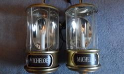 Set of Two Michelob Beer Crystal Lamps
Item# 303-430 Anheuser Busch, Inc
Dated Nov.29,1982
20" Tall Gold Tone Very Nice Condition
Shipping Available