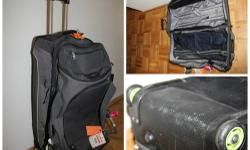 30? High Sierra Expandable Duffel Bag with Wheels for $120. I used it to haul my scuba equipment or heavy winter ski/snowboard gear. It has lots of space with lots of storage compartments.
All items must be paid for in cash IN PERSON. Save your ?I CAN PAY