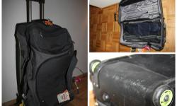30? High Sierra Expandable Duffel Bag with Wheels for $120
30? High Sierra Expandable Duffel Bag with Wheels for $120. I used it to haul my scuba equipment or heavy winter ski/snowboard gear. It has lots of space with lots of storage compartments.
All