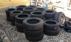 SELLING 32 TIRES LOT SIZE 15, 16, 17, SOME ARE A SET,SOME BETTER THEN OTHER
THESE ARE USED TIRES NOT NEW. SELLING AS IS, ASKING $100.00 FOR THE 32 TIRES, 3 DONUT SPARE
AND 4 - 16 IN STEEL WHEELS FOR HYUNDIA & 1-15 IN STEEL WHEEL FOR CHEVY MUST TAKE ALL.