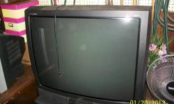 Items for sale separately or as a set!
RCA 36? TV. Built in Guide+. Great picture.
TV stand for large TVs. Black with 2 glass doors on the front. Plenty of room for equipment and game consoles.
TV alone- $50.00
TV Stand Alone- $25.00
Call 585-943-9786.