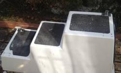 FIBERGLASS DOCK STEPS, 3 STEPS, PLUS STORAGE COMPARTMENT UNDER STEPS( ITS LIKE A MINI DOCK BOX) WITH A LOCK, NO HAND RAIL INCLUDED BUT THERE ARE MOUNTS FOR THE HAND RAIL ..
GREAT SHAPE.......NOT IN BRAND NEW CONDITION.
CALL
9144381783
NO TEXT-----I WILL