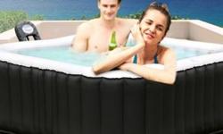 4 Person Alpine Round
Shape Bubble Spa
Inflatable Hot Tub
Versatile square hot tubs are popular with todayÂ¿s spa lovers. The first square inflatable spa in the industry. In 2013, the new 4 Person Alpine Round Shape Bubble Spa Inflatable Hot Tub retains