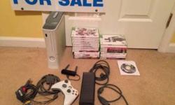 Looking to sell my 60gb Xbox 360 with all the hardware needed and 23 games. I don't play it anymore, so I figured why keep it and just sell it away. I'm asking $250 or best offer, I paid $200 for the system originally and all the sports games were bought