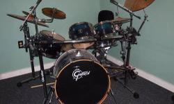 I am selling my drum set and rack. I have played this set a total of 10 hours in the last three years. Set was purchased on 12/24/2011. I am selling the shell pack of drums and Gibraltar Rack system.
You only need a stool and a pair of stick to start