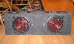 2 Roadmaster 8" Subwoofers and 2 tweeters in a sub box. Home use only never been in a vehicle. Excellent condition $40.00