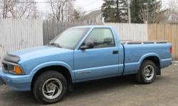 ONE OWNER SONOMA
33000 MILES.,I HAVE THE CARFAX TO PROVE IT
4 CYLINDER AUTOMATICNO A/CROLL UP WINDOWSMINT INTERIOR BODY GOOD, SOME MINOR DAMAGE
RECENT EXHAUST,GAS TANK ,FUEL AND BRAKE LINES RUNS AND DRIVES GREATN.A.D.A RETAIL WITH THIS MILEAGE IS