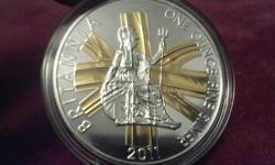 Cameo Proof ...Silver Britania w/24 Kt Gold Layered British Flag!!!
Must see pics!!! Beautiful Coin....very collectible!
Only 1 left so act fast!!!