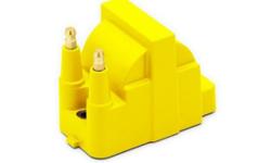 $39.00! New Accel AC/Delco style super DIS coil for GM 1986-2001 supply 45,000 volts. ACCEL DIS ignition coils feature high dielectric strength "ACCEL Yellow" over molded housing, advanced bobbin technology, specialized magnetic steel core and optimum