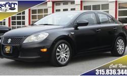 All wheel drive traction and great fuel economy are yours in this extra-clean 2010 Suzuki Kizashi Sedan! You will find many luxury features in this car such as a three position memory power driver seat, dual zone climate control, and much more.
More