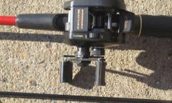 For Sale is a Hardly ever Used Abu Garcia Ambassadeur 521XLT PLUS LH Reel and Rod combo circa 1985 in excellent
condition with a Silstar 999-56SC Triple Graphite Composite Rod, 5'6" Medium Action 2 Pc. This rod and
reel are from the original owner. This
