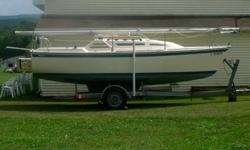 The item for sale is a American 6.5 22 foot Sailboat with great trailer. I am selling the item due to illness, was to take this on a trip to Bahamas. This boat is solid and so is the trialer. I will deliver within 100 miles of Greene NY once payment has