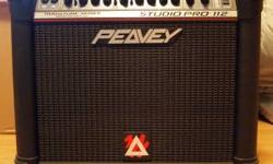 PEAVEY Studio Pro 112, Transtube Series, Mint condition. For serious jamming and home studio work, with high and low gain inputs.
The Peavey Studio Pro 112 Guitar Amp Combo features 2 channels, footswitchable design with separate volume and gain controls