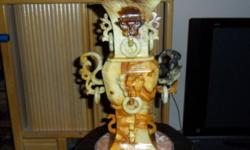 Antique Old Jade Multi-Color Dragon Head Vase-This Exceptional Beautiful Antique Vase is hand crafted, one of a kind and comes from the country China. I originally purchased the Vase 20 Years ago in a Antique Shop in China Town, New York City. They