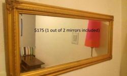 Reflect your space with these custom-framed mirrors, and see the beauty of your space at every glance. As is. Cash only. Final Sale.