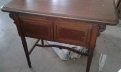 Antique sewing machine cabinet with out the machine.
Good shape (goodhouse keeping)
please call Linda
845-537-6015