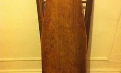 Circa 1927, give or take. Bought in DC, living in Brooklyn now. The legs are wobbly, but you wouldn't want to iron on this board anyway. It's decorative in itself, or you could secure the legs and use it to display decorations. $95.00, obo.
