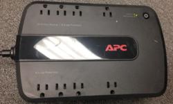 Used APC surge protector with battery backup (long enough to save files and close them) for sale.
*The unit powers on but is untested - it is being sold "as is"
*Unit has some scratches on front, top, rear, bottom, left and ride side panels.
*It does not