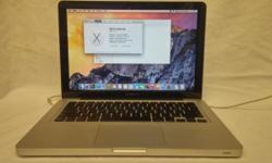 2009 Apple Macbook Pro 13in running 10.10.1 OSX Yosemite
-Intel Core 2 Duo @ 2.53Ghz
-8 Gb DDR3
-nVidia Geforce 9400M GPU 256mb
-320Gb HDD
-Bluetooth, Webcam, DVD/CD RW Drive, Media Card Reader
Comes with a red Incase laptop bag.
Tested & factory