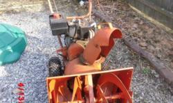 This is a old 6 hp Ariens snow blower,only the 2nd owner, I replace the engine on it 1995, I have all the papers on it. The blower runs and I think that it is good put for the age, the blower & tractor is real heavy steal not like the new ones. It do`s