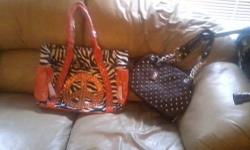 Selling a New Used Assorted Handbags , Good Brands . They all come from a Smoke free Pet free house. More Photos Upon Request . E-mail me if interested or may have any questions With Full Name and Phone Number.
Brands
Hananel Peace Tote - 50.00- New