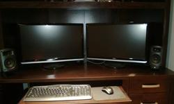 Hello, I am leaving for the Navy and will no longer need my computer animation station. Everything was bought brand new last July, and has been very well maintained and taken care of since.
What is included:
ASUS Essentio CM6870-US-3AB
(2) Dell ST2421L