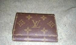 Genuine, beautiful and brand new authentic louis vuitton wallet, has change purse and loads of room for cards, money and extra papers.....nice one for a fraction of what it cost retail, shipping is $4.95, unless you want to pick it up