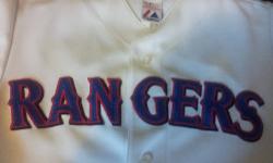 "Mint Condition" Major League Baseball Jersey
Texas Rangers ... Soriano. 2004
Size: Large
Colors: White, Red, Navy Blue