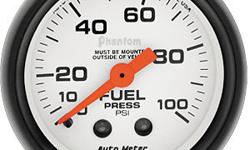 $49.00! New AUTOMETER 5812 Phantom Series 2 5/8" (66.7mm) Mechanical Fuel Pressure Gauge 0-100 psi. FEATURES: Bronze bourdon tube 270 degree sweep movements and durable nylon gearing have made these rugged and long lasting gauges a proven high performance