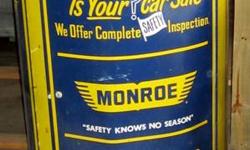 New Made in the USA Hundreds of auto and truck parts, most are old new stock from the 60 through the 80's there are approx, 150 cartons of parts. Also some tools and older test equipment catalogs and service books.
Vintage Stocking Cabinet's: Monroe, NAPA