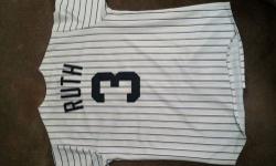 Authentic Cooperstown collection-- Babe Ruth famous #3 home jersey made by Majestic (men size L)
It has never been worn, $60
Cash and local pickup in Wedstchester county NY ( 12 miles North of White Plains, NY).