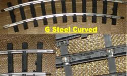 USA SHIPS FREE!
For sale is a lot of twelve (12) "Big Hauler" curved G scale steel tracks from Bachmann - item #94501.
This is indoor track compatible with all Large Scale locomotives and rolling stock.
Although meant for electric trains, these track will