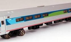 USA SHIPS FREE!
For sale is one (1) brand new in the box 85' Amfleet I Acela Regional Cafe 14163.
You will receive:
* 1 - 85' Amfleet I Acela Regional Cafe; Bachmann item #14163
Features:
* Lighted interior
* Blackened metal wheels
* Body mounted