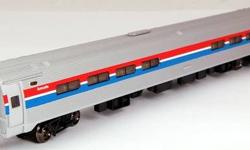 USA SHIPS FREE!
For sale is one (1) brand new in the box 85' Amfleet I Phase II Amtrak Cafe.
You will receive:
* 1 - 85' Amfleet I Phase II Amtrak Cafe; Bachmann item #14160
Features:
* Lighted interior
* Blackened metal wheels
* Body mounted couplers
*