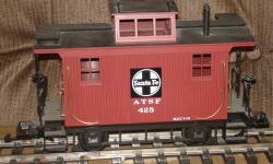 For sale is one (1) G Scale BOBBER CABOOSE from Bachmann.
Similar models retail for about $58 from Bachmann.
You will receive:
* 1 - Bachmann Bobber Caboose; Santa Fe, Road number #ATSF-425; built 9-1905
All detail pieces seem to be present, plastic