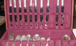 BAKELITE HANDLED FLATWARE. Yellow Bakelite handled stainless steel service for 6 each of knives. forks. soup spoons. dessert or tea spoons. Like new. You may test the pieces with the friction heat method to be certain they are Bakelite. $20 all.
Please