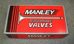 PRICE CUT! $88.00!! Set of 8 New Old Stock BBC 2.19 Intake Valves #10728-8. Manley Street Flo valves are excellent-quality valves at affordable prices. All are made from stainless steel (intakes are NK-841; exhausts are XH-424) with chrome stems and