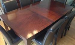 Must give better price by Wednesday June 11th. Or add will be taking down and go to someone who offered me $1,300. If you offer more then what they offer it is yours.
Beautiful Full Dining Room Table w/ Extension & 8 Chairs - Excellent Condition!
comes