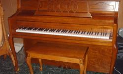 Used Bergmann Upright Piano. Purchased in 2004. Very Good Condition. One owner. Piano sounds nice and has been tuned once but may need another tuning. Wood is in like new condition. From smoke-free home.
Location is in Monroe, New York about 50 miles